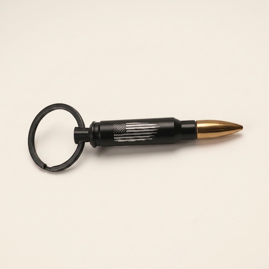American Flag Bullet Bottle and lid Opener