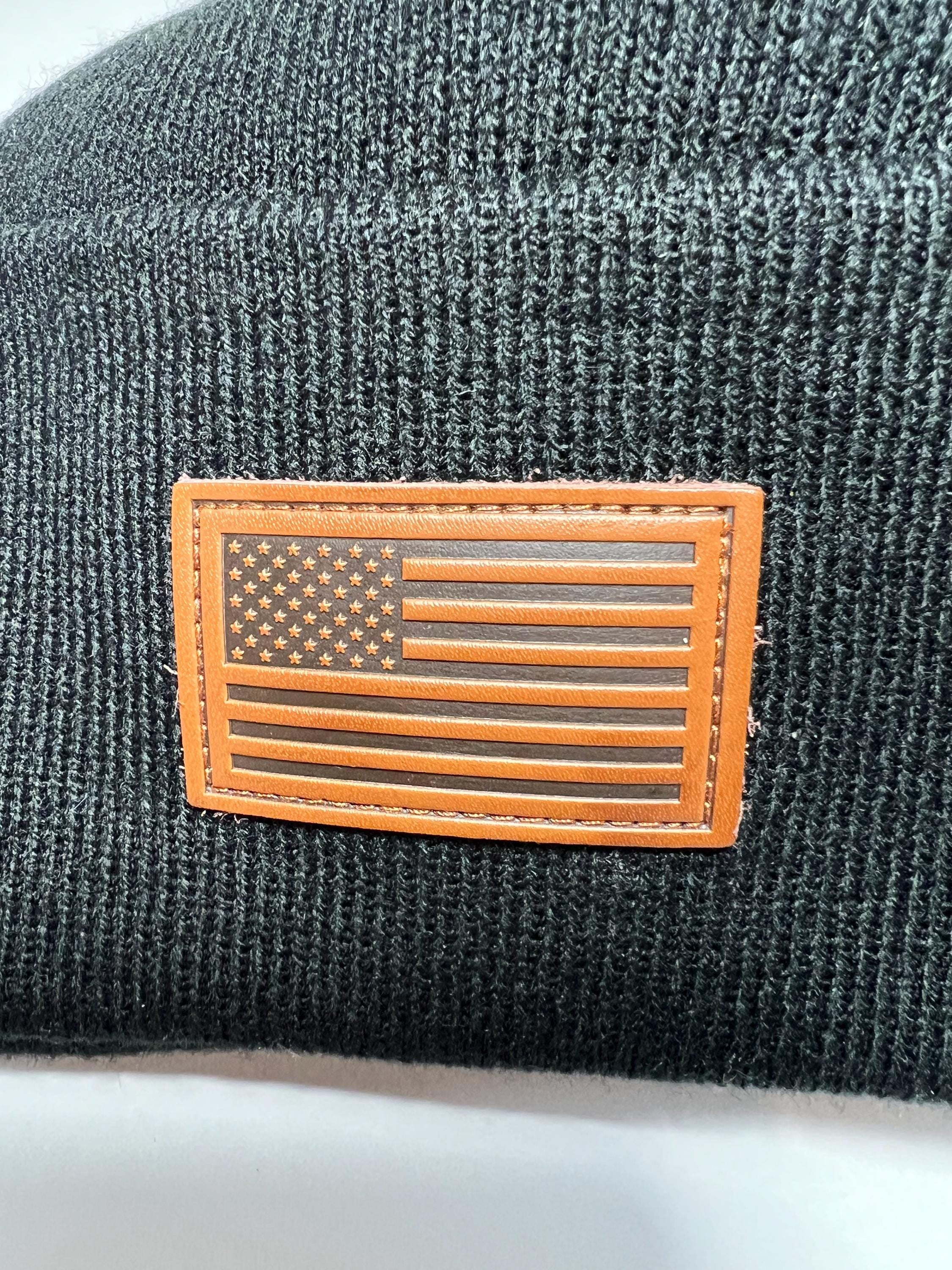 Black USA Beanie