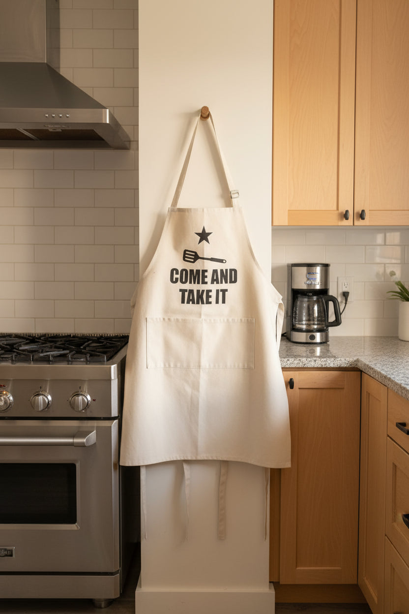 Come and Take It Funny BBQ Apron