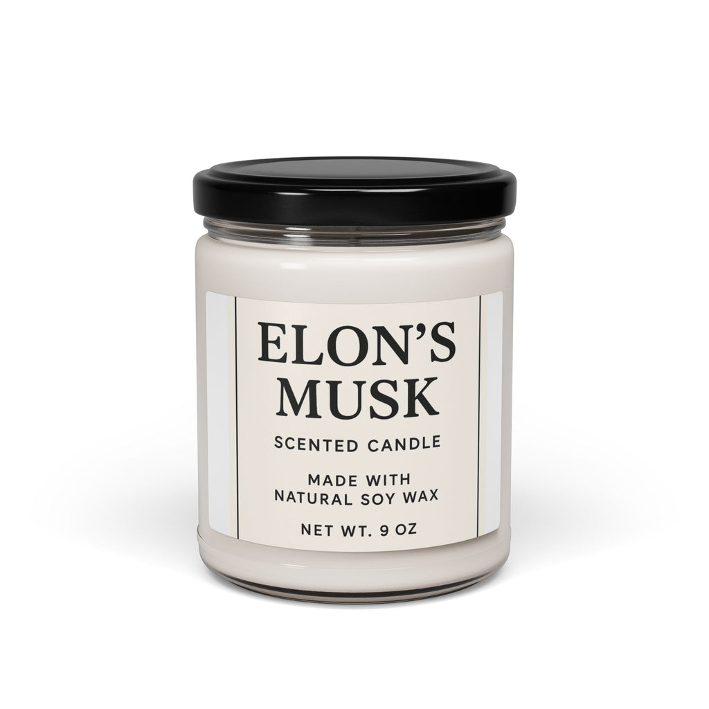 Elon's Musk Scented Soy Candle 9oz | Natural Soy Wax Jar Candle