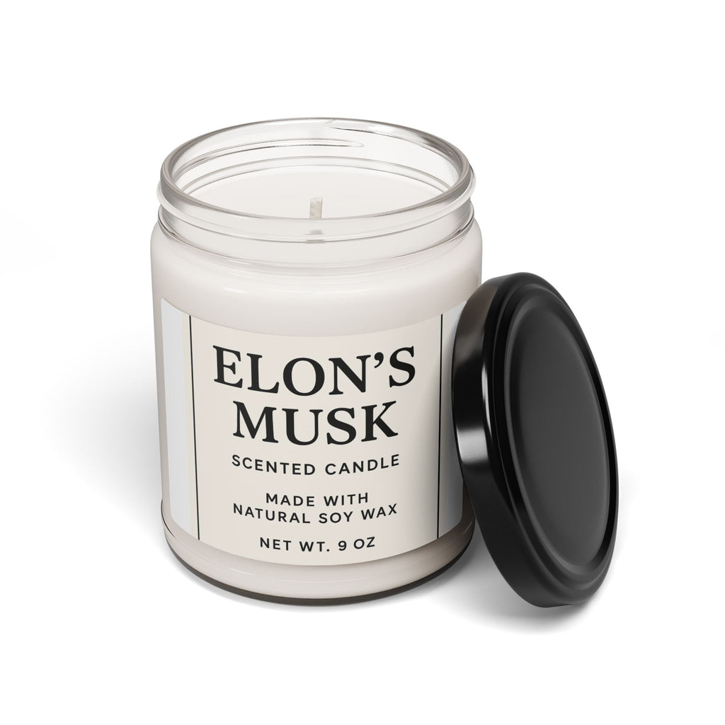 Elon's Musk Scented Soy Candle 9oz | Natural Soy Wax Jar Candle