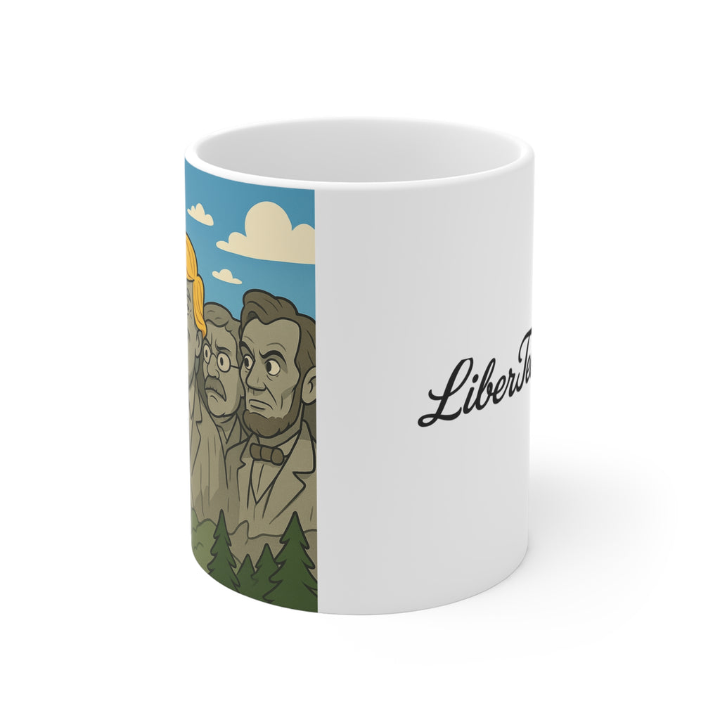 Copy of Political Humor Mug - 11oz Coffee Cup with Iconic Tump Mount Rushmore Design