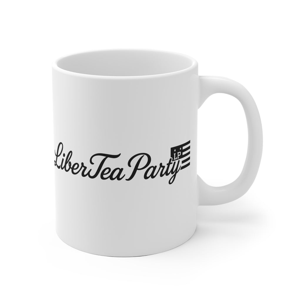LiberTea Party Ceramic Mug — Rainbow "Taxation is theft" Design