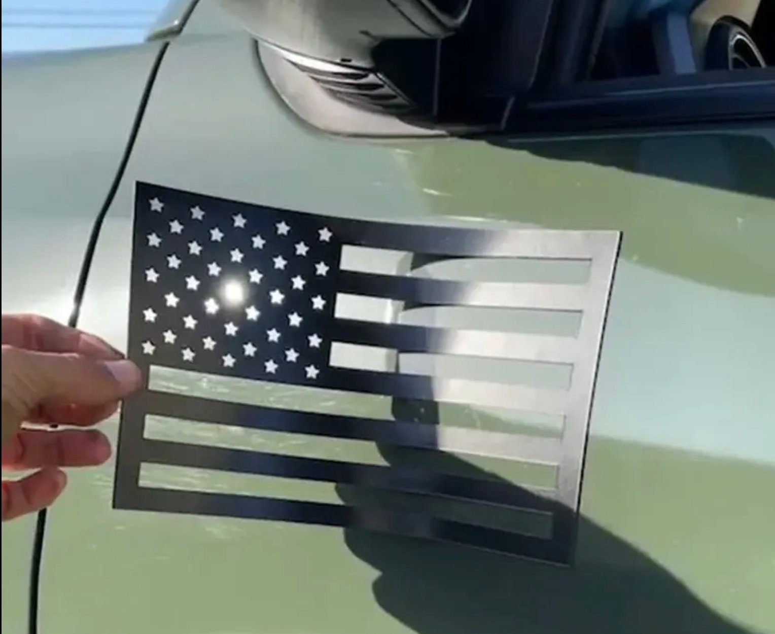 American Flag Car Magnet