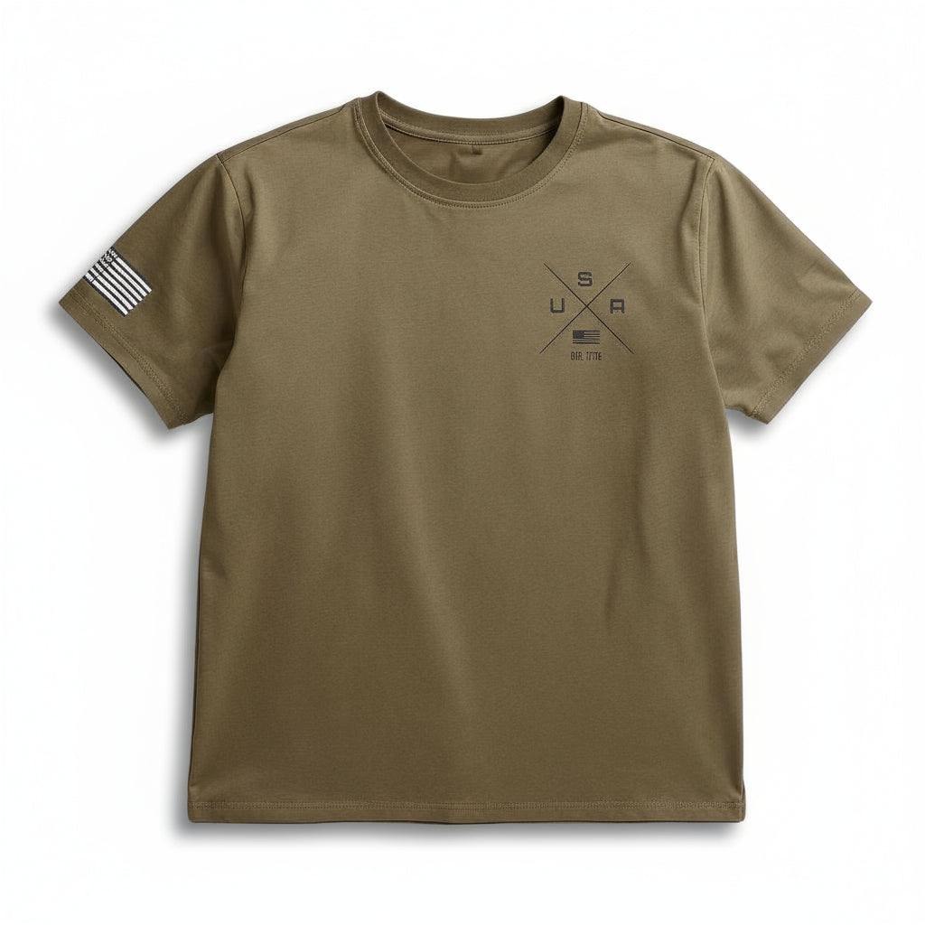 Military Green USA T-Shirt