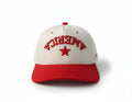 America Backwards Upside Down Hat - Red/Cream
